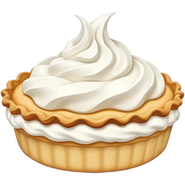 cream pie dessert with whipped cream emoji