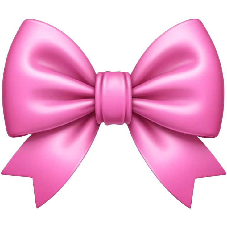 Pink bow emoji