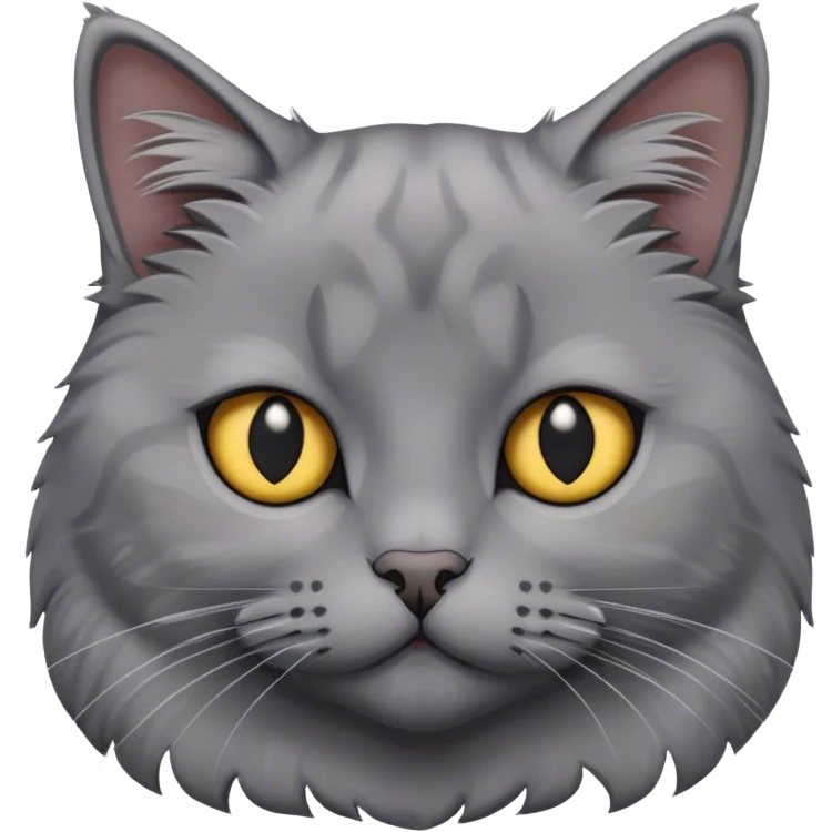 Scotish grey cat emoji