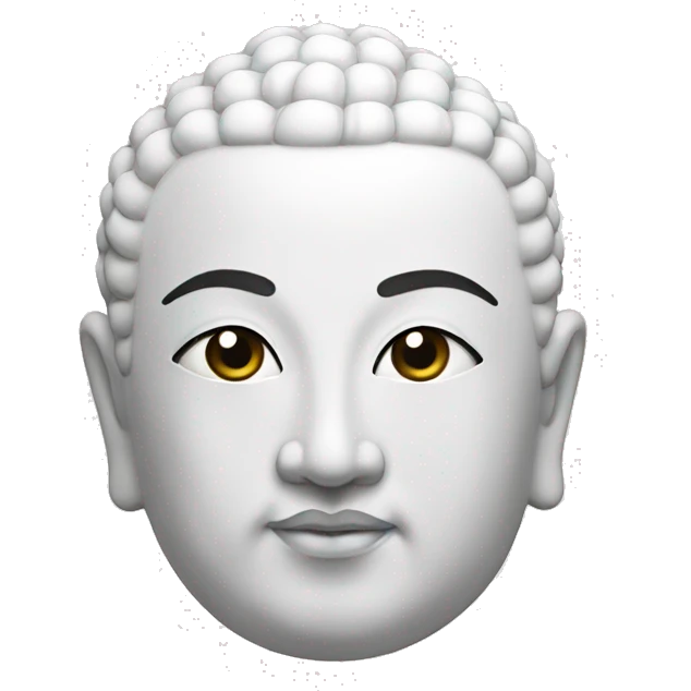 Buddha white emoji