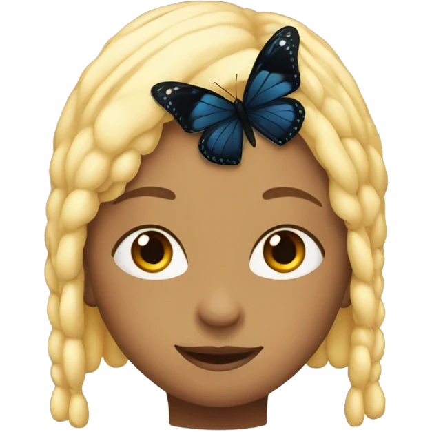 Black butterfly emoji