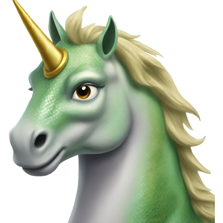 A hal fog half unicorn half lizard emoji