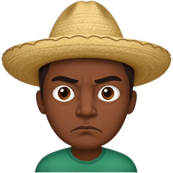 The disgruntled Mexican emoji