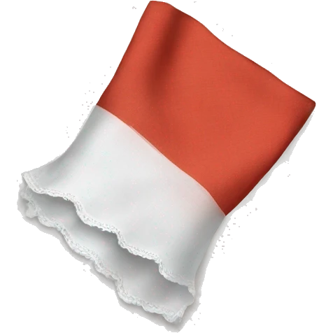 Hand holding a handkerchief  emoji