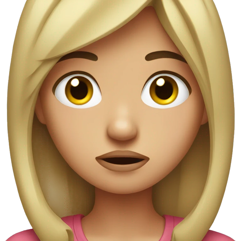 Annoyed girl emoji