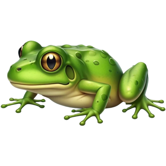 The sadness of a dead frog with big toe emoji