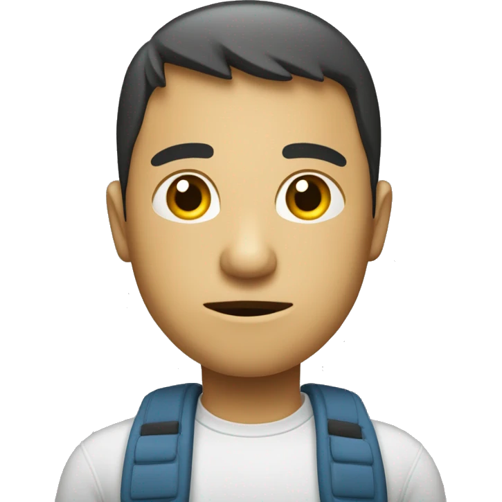 Tête de personne qui vient de retourner une situation  emoji
