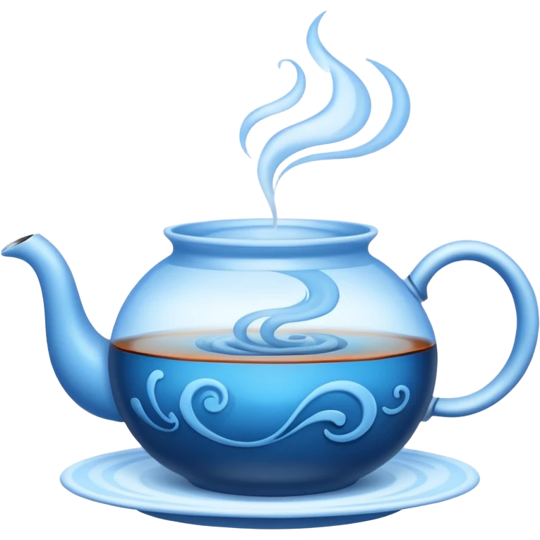 Tea aesthetics blue  emoji