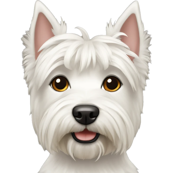 A westiing Highland terrier emoji