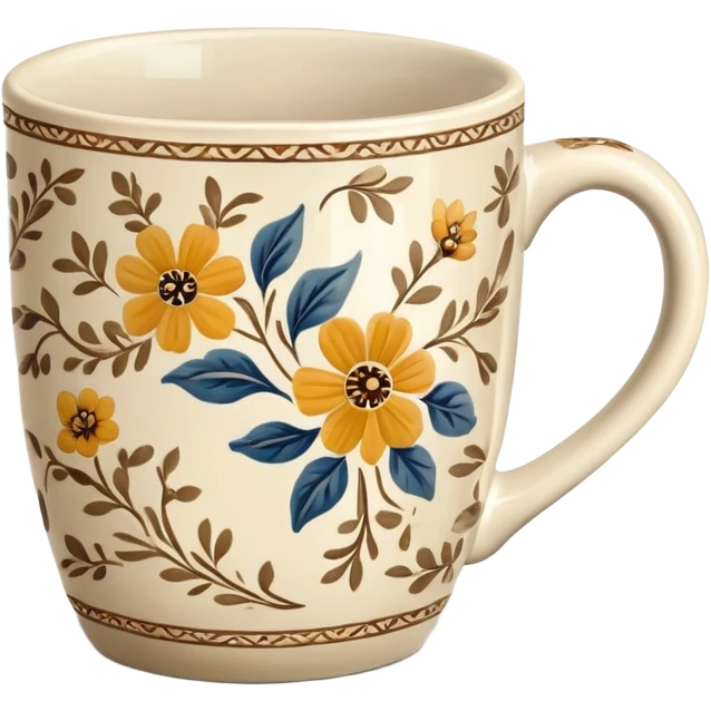 vintage cafe coffee mug emoji