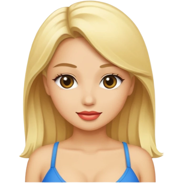 mude sexy blonde women emoji
