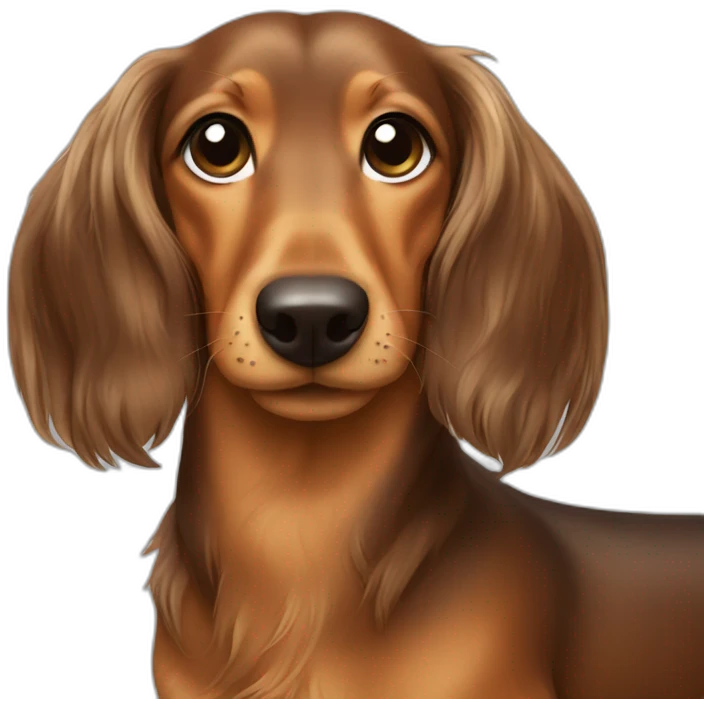dashund long hair emoji