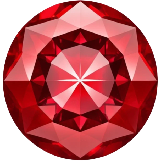 red glitter ruby emoji