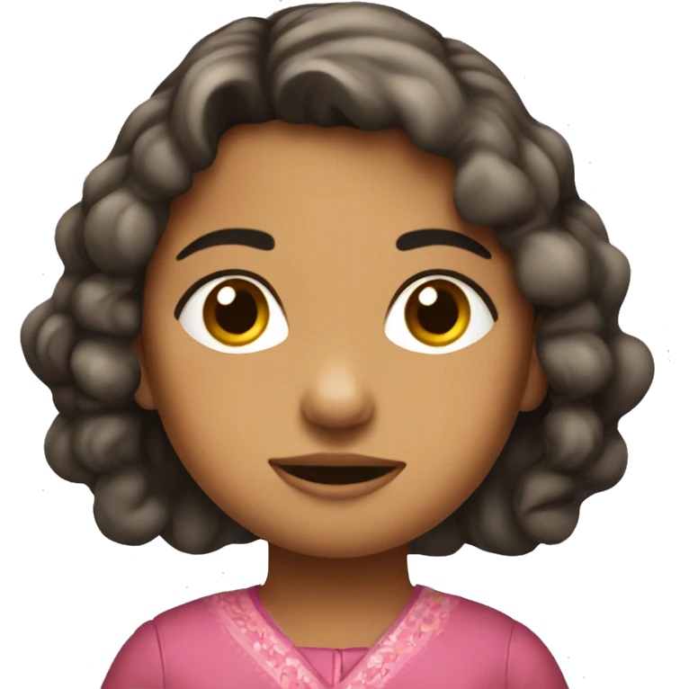 Niña pequeña disfrazada emoji