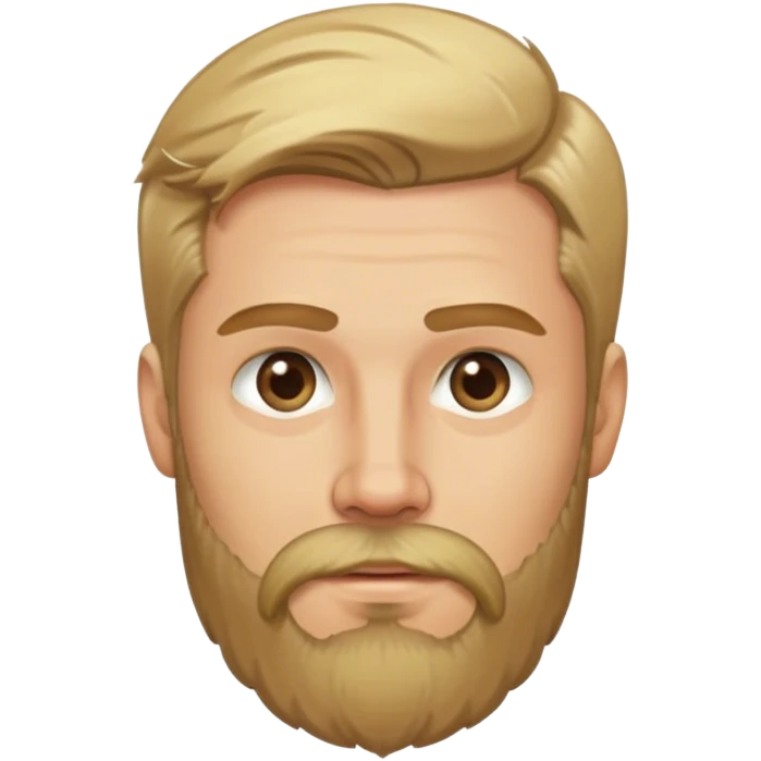 A handsome dirty blonde man with a beard emoji