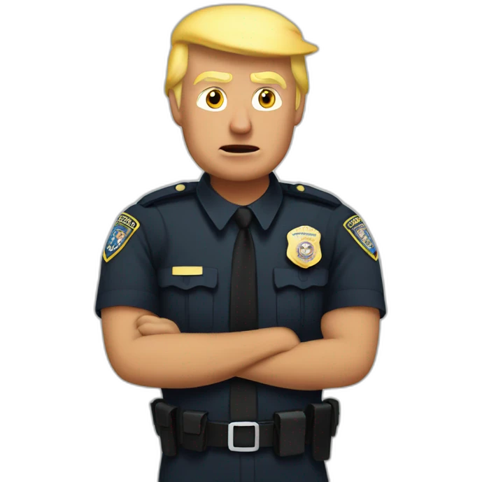 trump-getting-arrested emoji