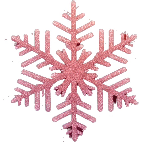 Deep Red glitter snowflake emoji