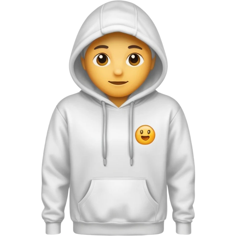 White hoodie emoji