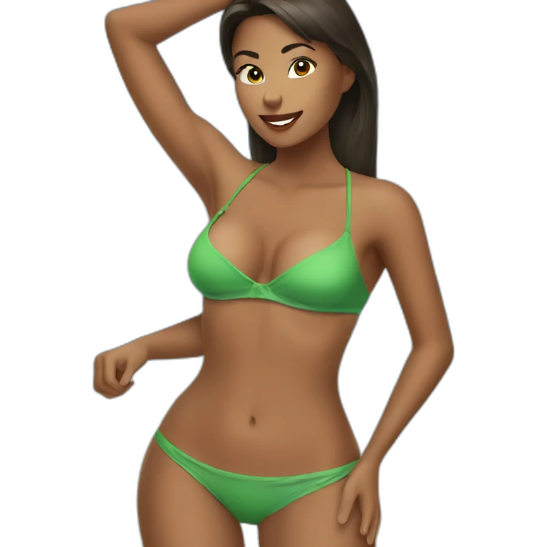 Ecuadorian bikini girl emoji
