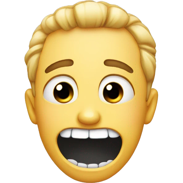 cry laughing with bad and missing teeth emoji