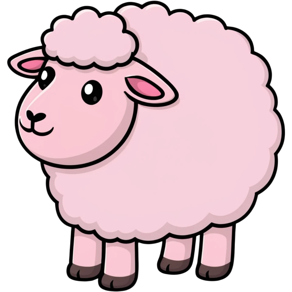 pink sheep emoji