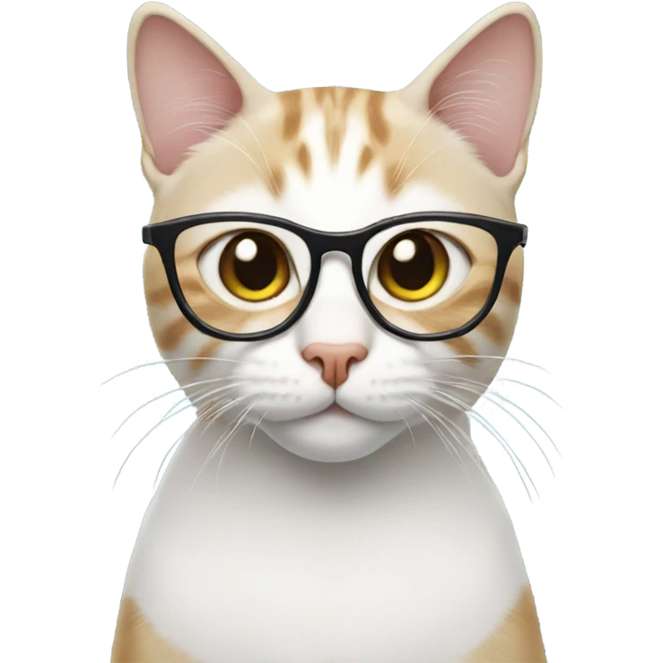 Cat with glasses emoji