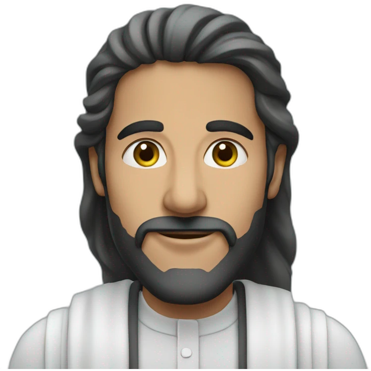 a man from saudi arabia, with a sky background emoji