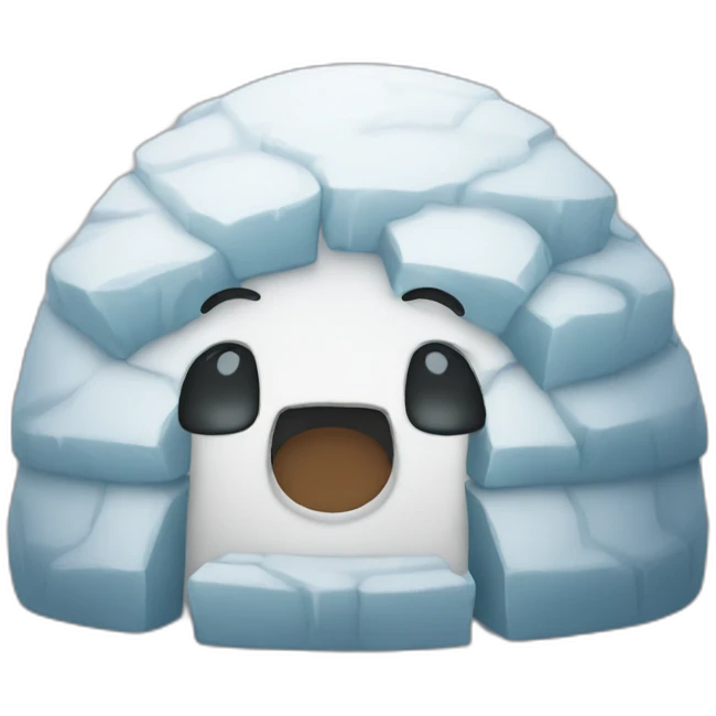 igloo crying face emoji