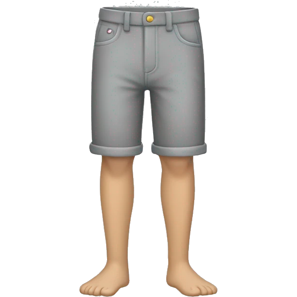 Pantalones grises cortos  emoji