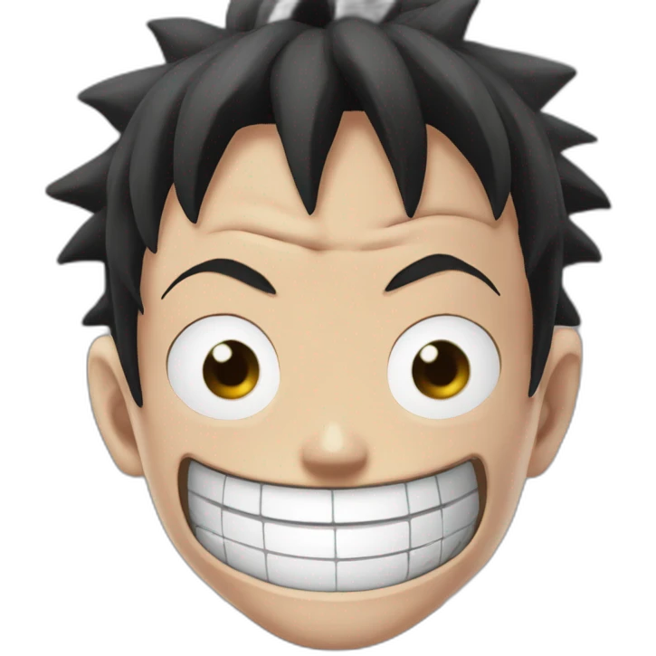 Luffy gear 5 smile emoji