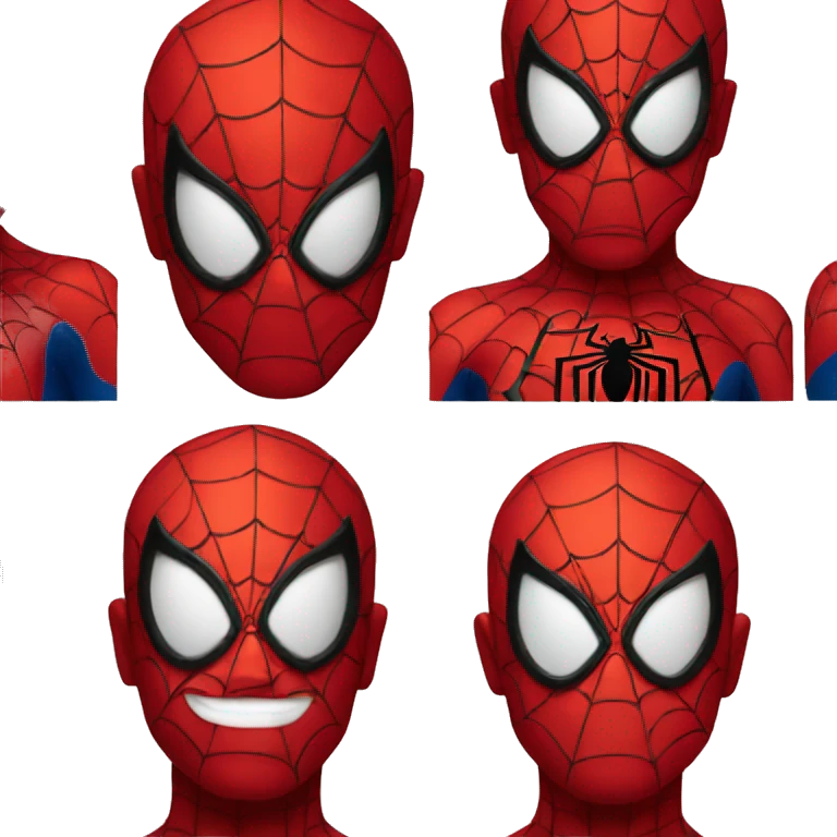 Spiderman face emoji