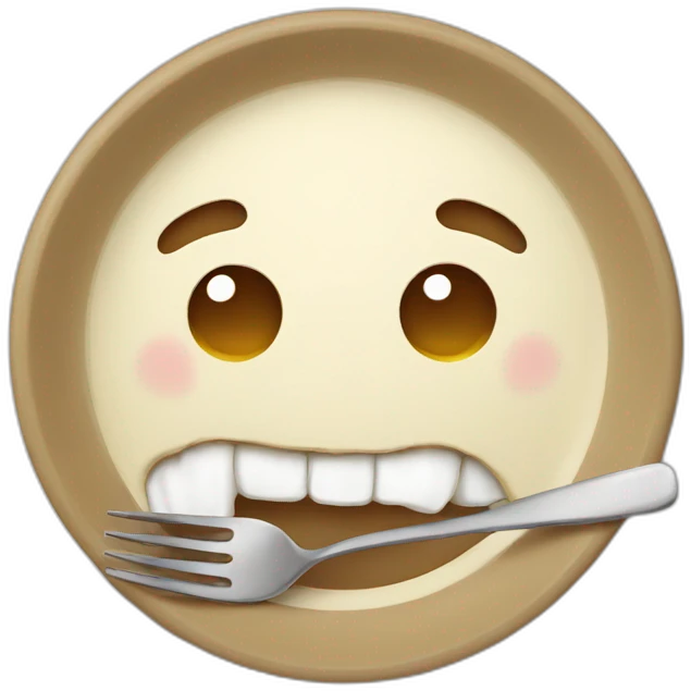 chewing plate emoji