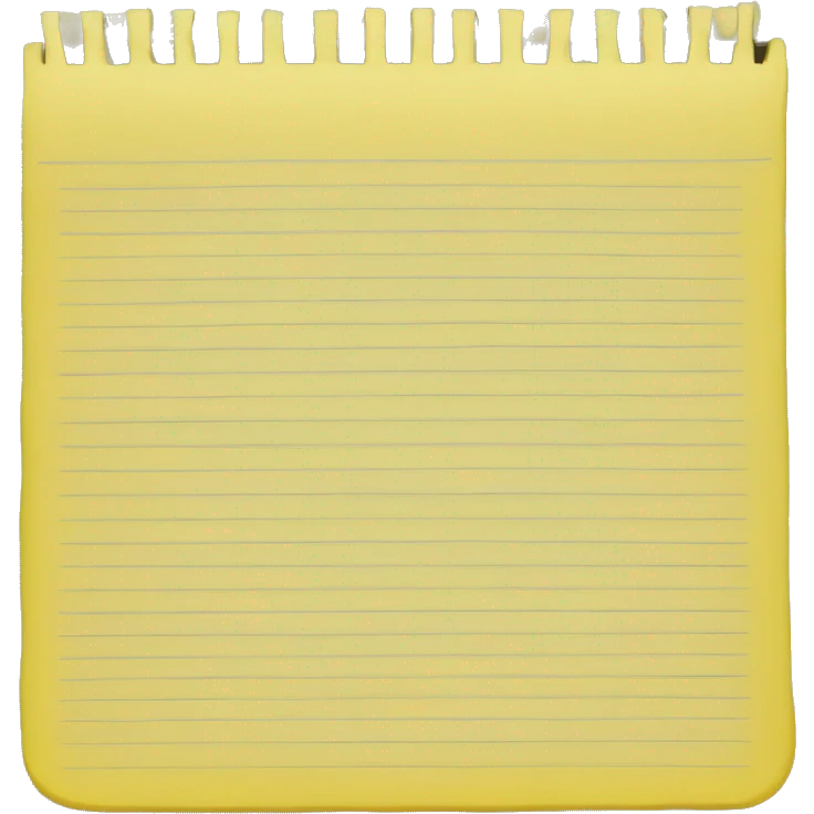 yellow notepad emoji