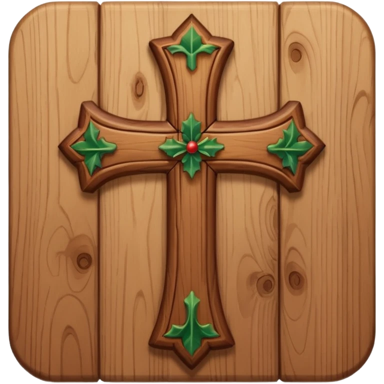 Holly cross emoji