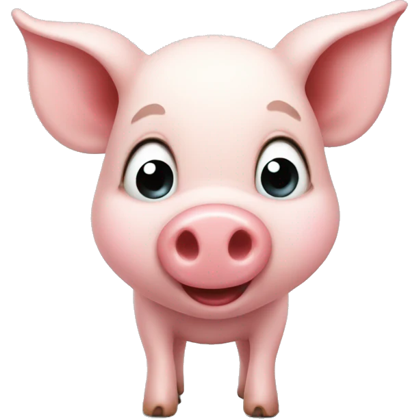 Funny piglet emoji