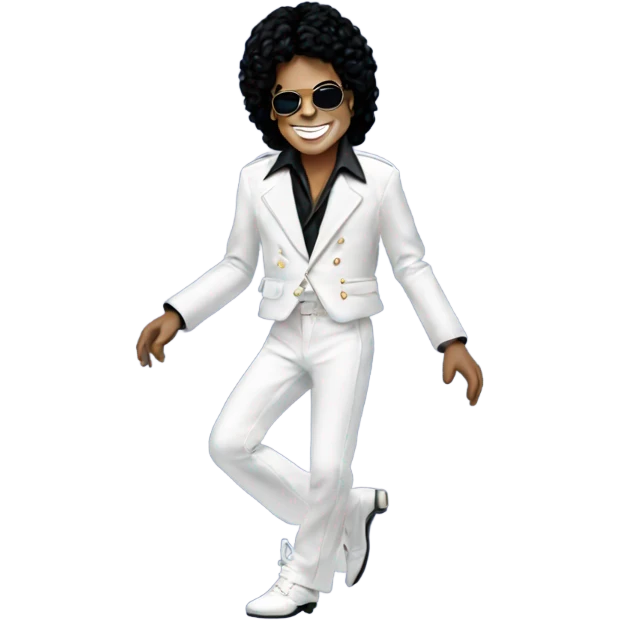 Michael Jackson doing the moon walk emoji