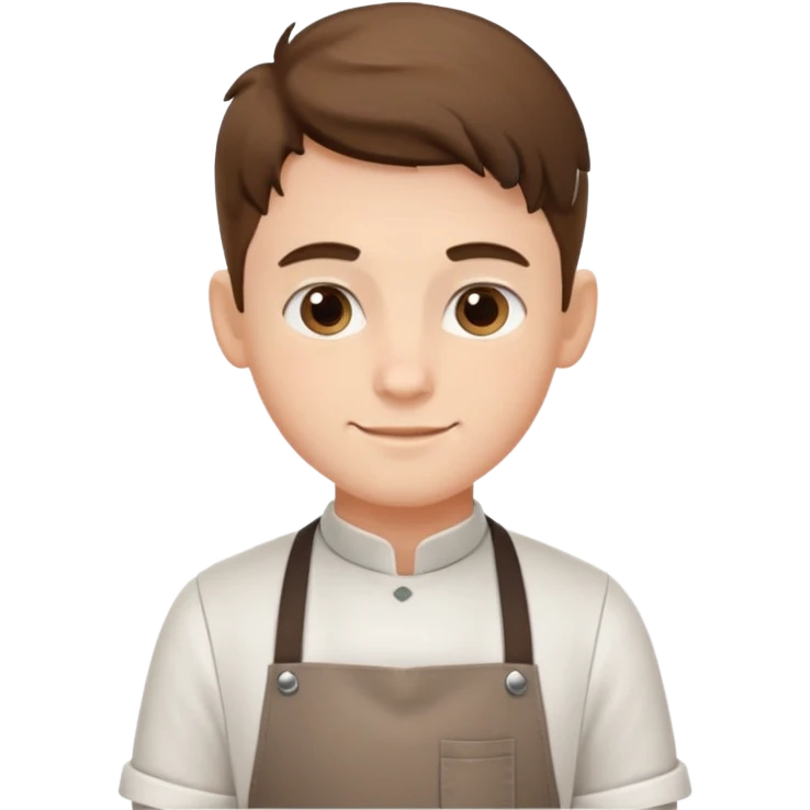 barista boy with apron emoji