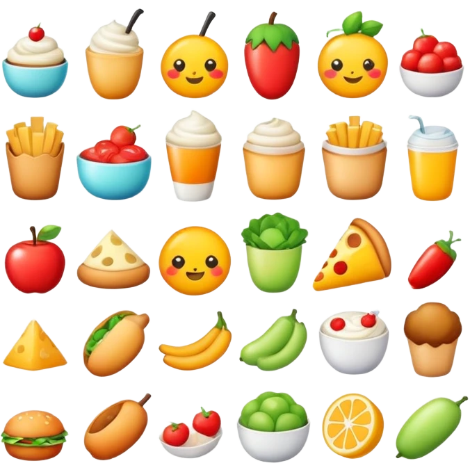 Cute food emoji