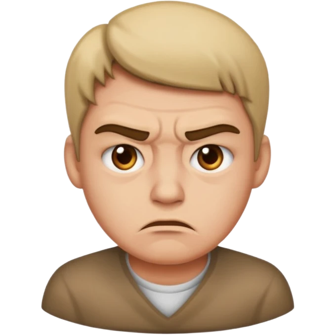 Disgusted face emoji