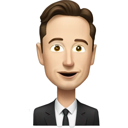 Elon musk and tesla emoji