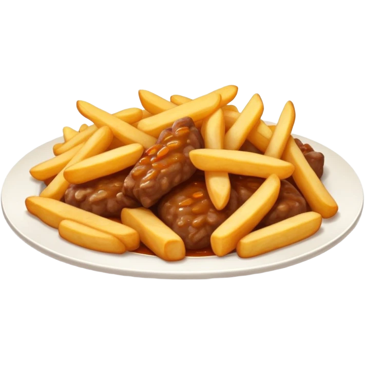 Carne con papas fritas emoji
