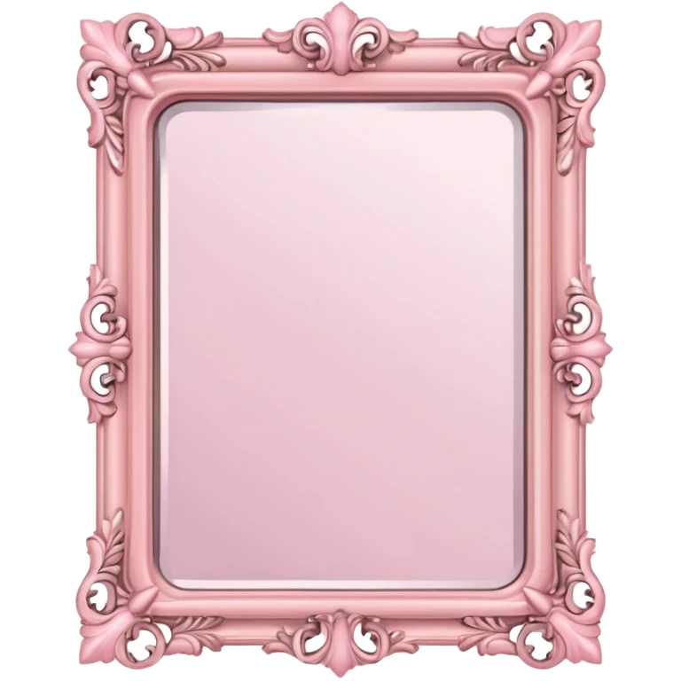 Soft pink mirror emoji
