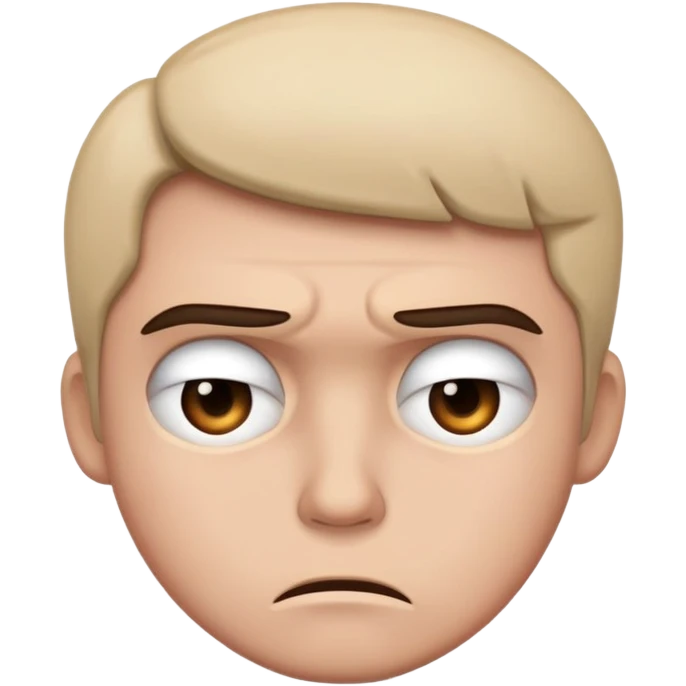 sad but angry emoji