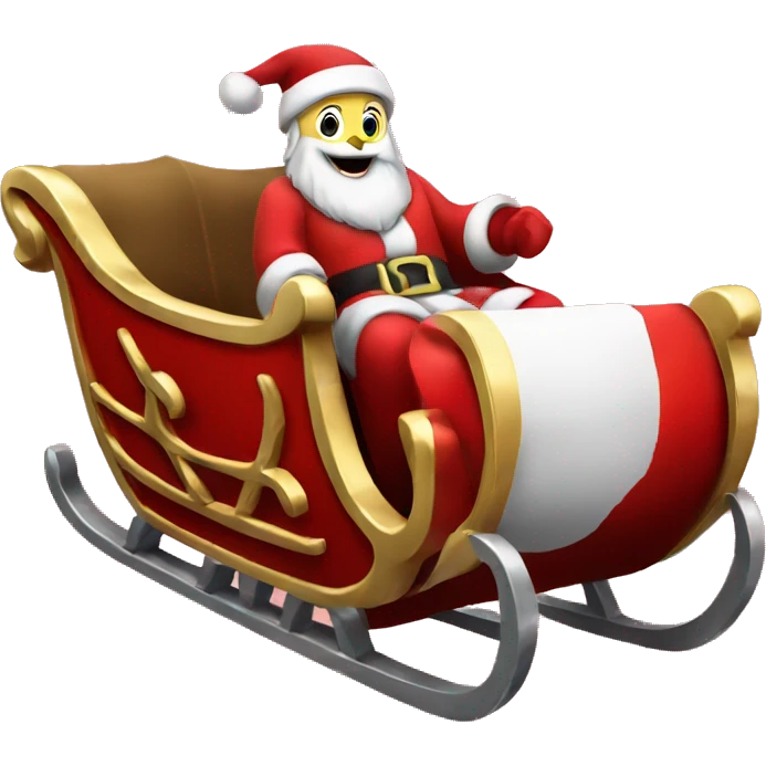 Santa's sleigh emoji