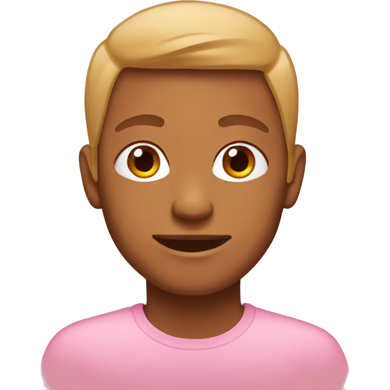 Pink tan emoji
