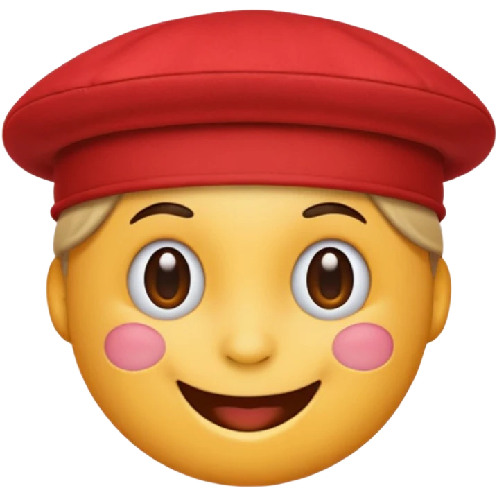 Red emoji hat emoji