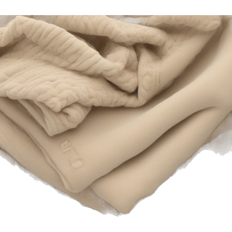 Bundle blanket beige emoji