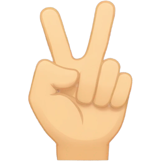 The Okay hand sign, 3 fingers up facing down and forward, 2 making a circle,  emoji