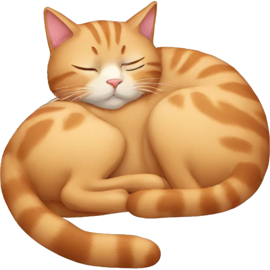 Cat sleeping  emoji