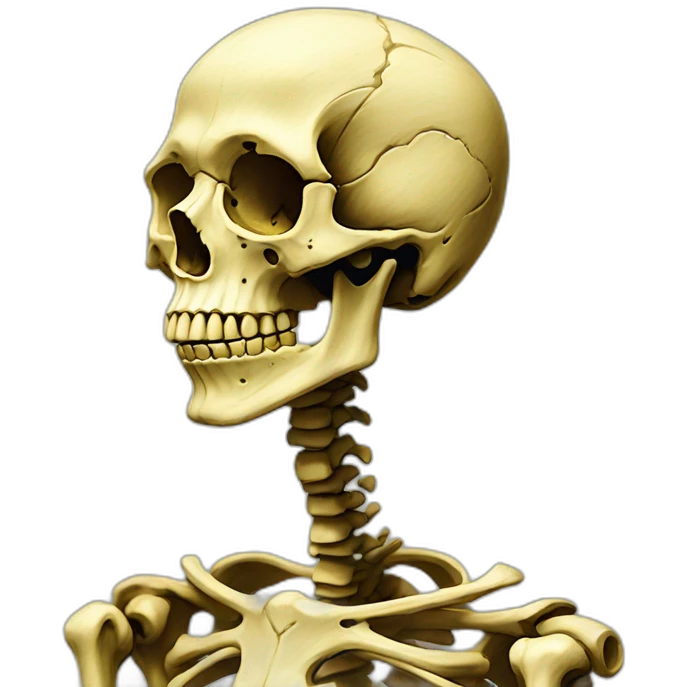 Van gogh Skeleton emoji
